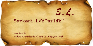 Sarkadi László névjegykártya